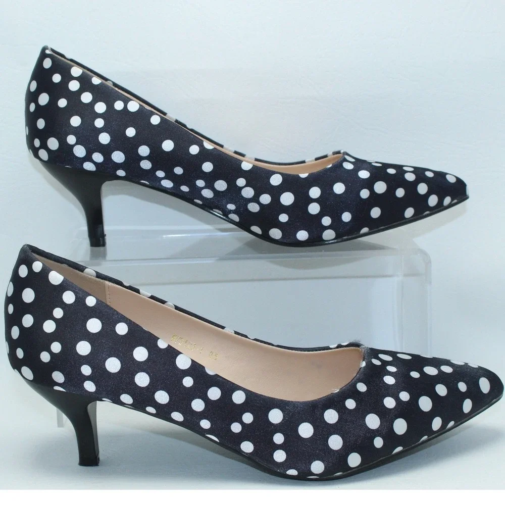 Urban‎ Soft Polka Dot Kitten Heel Pumps Size 8.5